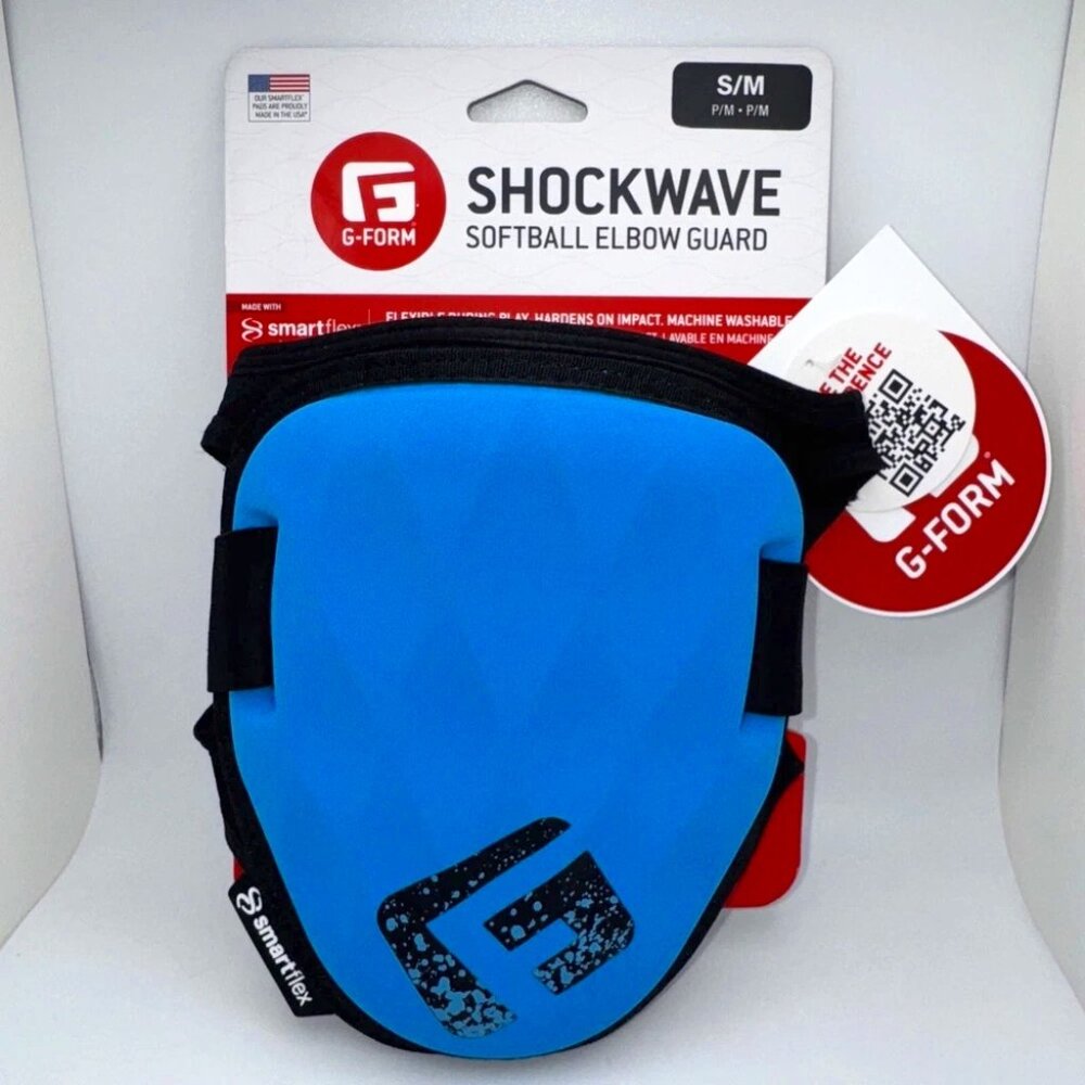 "G-Form Elite 2 Elbow Guard S/M Neon Blue - NEW Sports Protection